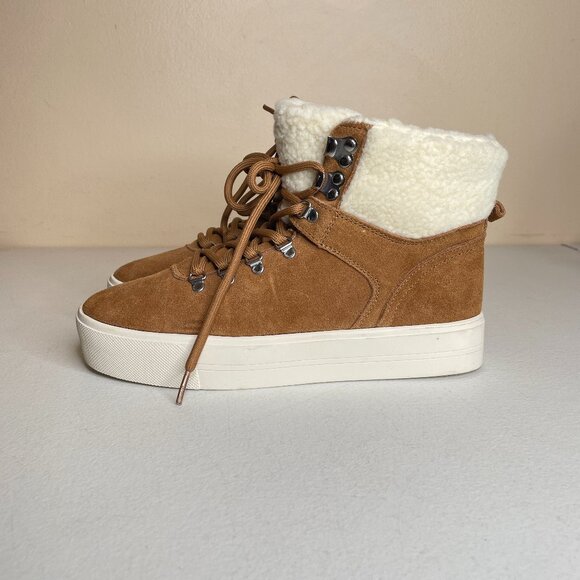 Marc Fisher Darlen Leather Platform Ankle Boots Size 7.5 - Picture 7 of 16